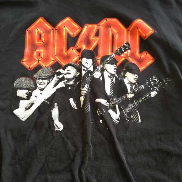 WOMENS AC/DC Graphic Grey TShirt Sz M  Fair/Good Used Condition - Picture 2 of 7